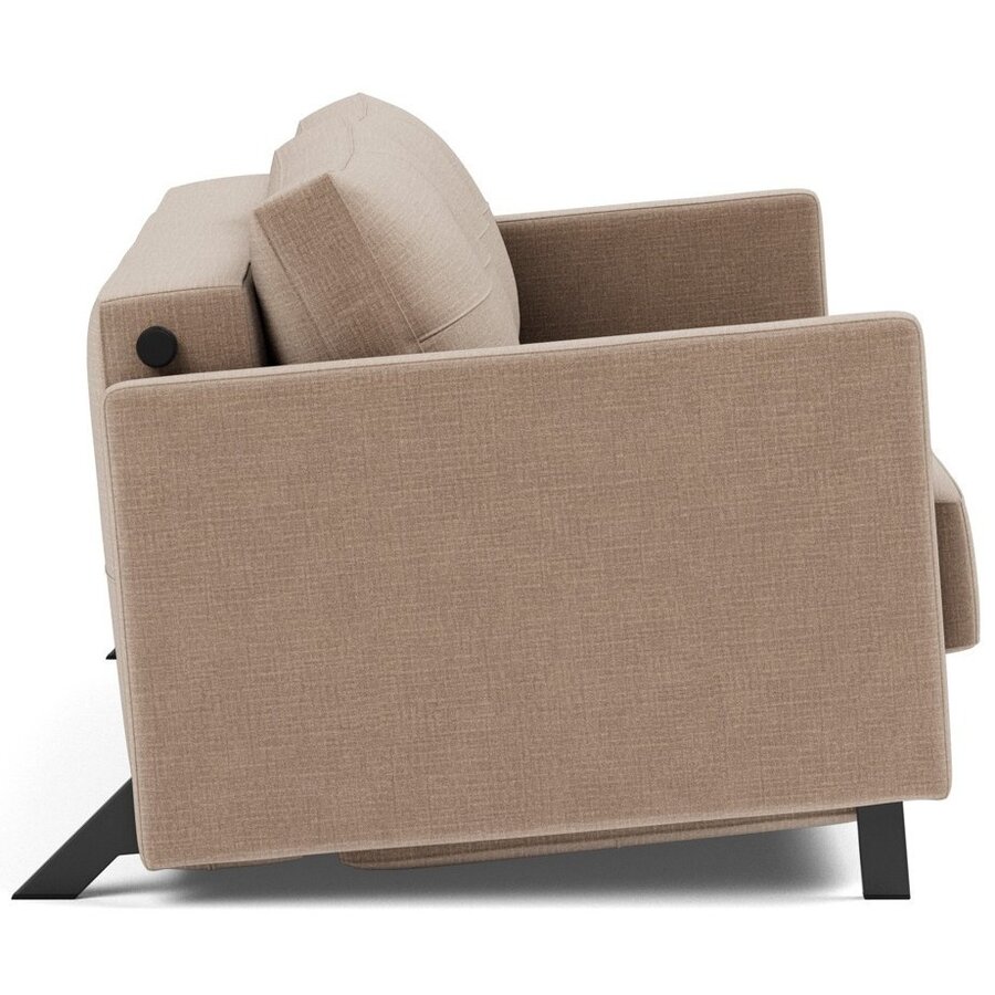 Cubed met Armleuning 160 cm Slaapbank Mocha Cubed met Armleuning 160 cm Slaapbank Mocha