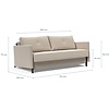 Cubed met Armleuning 160 cm Slaapbank Mocha Cubed met Armleuning 160 cm Slaapbank Mocha