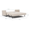 Cubed met Armleuning 160 cm Slaapbank Mocha Cubed met Armleuning 160 cm Slaapbank Mocha