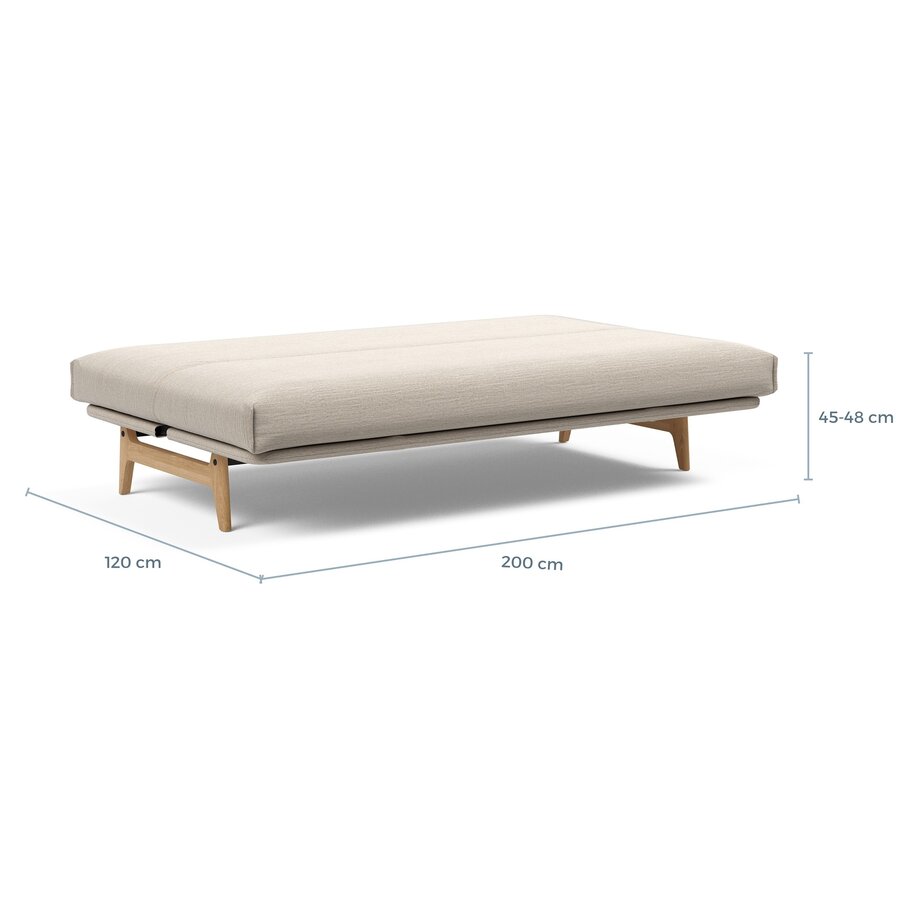 Aslak Dennengroen Slaapbank 120 cm