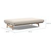 Aslak Beige Cordufine Slaapbank 120 cm Aslak Beige Cordufine Slaapbank 120 cm
