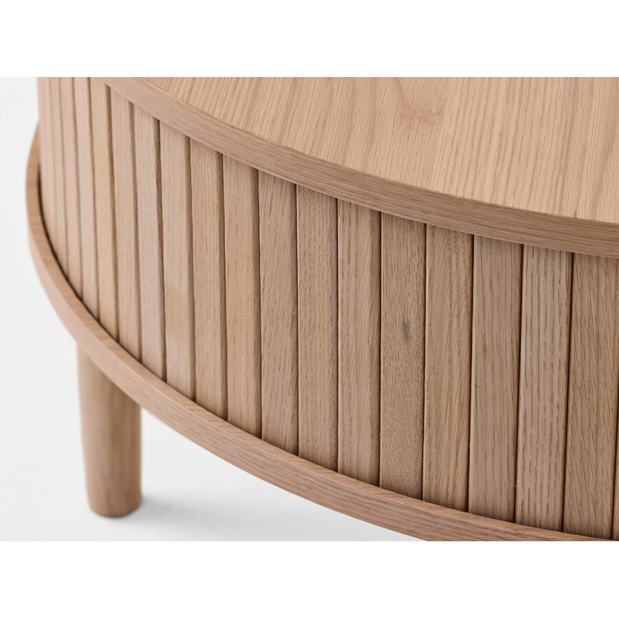 Meta Blank Eiken Salontafel Rond Ø85 cm Meta Blank Eiken Salontafel Rond Ø85 cm