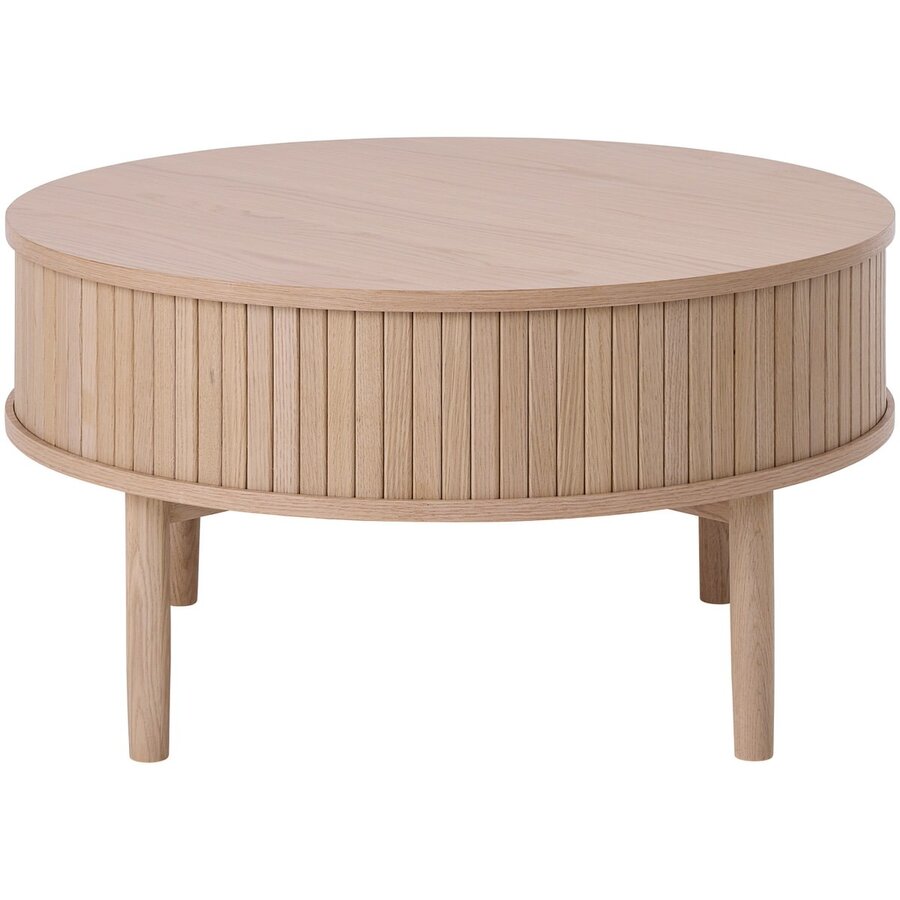 Meta Blank Eiken Salontafel Rond Ø85 cm Meta Blank Eiken Salontafel Rond Ø85 cm