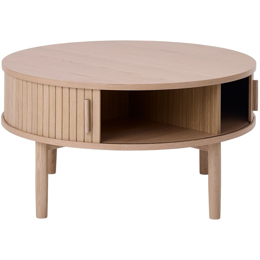 Meta Blank Eiken Salontafel Rond Ø85 cm Meta Blank Eiken Salontafel Rond Ø85 cm