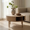 Meta Blank Eiken Salontafel Rond Ø85 cm Meta Blank Eiken Salontafel Rond Ø85 cm