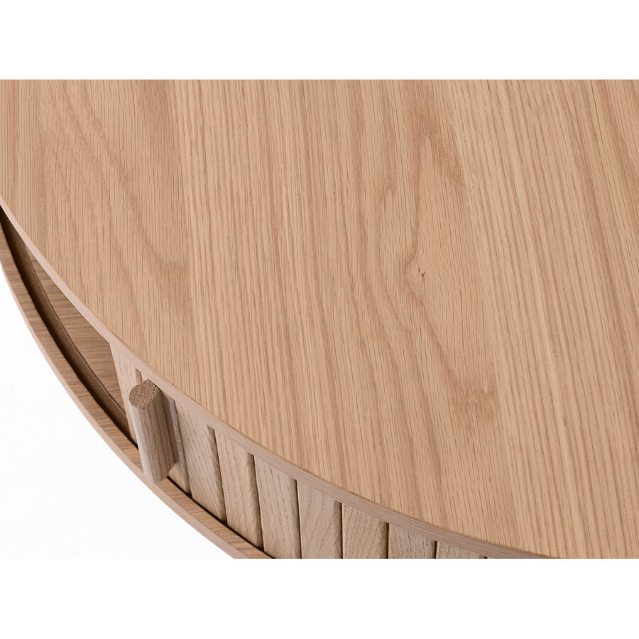 Meta Blank Eiken Salontafel Rond Ø85 cm Meta Blank Eiken Salontafel Rond Ø85 cm