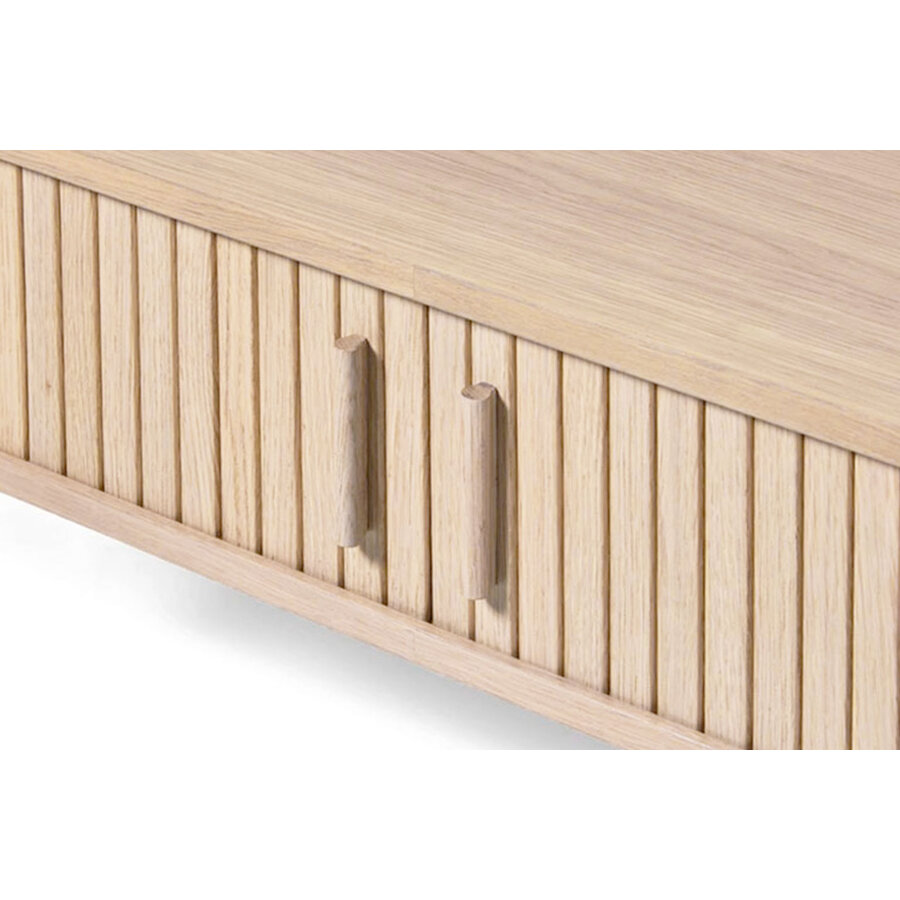 Meta Blank Eiken Salontafel Ovaal 120 cm Meta Blank Eiken Salontafel Ovaal 120 cm