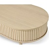 Meta Blank Eiken Salontafel Ovaal 120 cm Meta Blank Eiken Salontafel Ovaal 120 cm