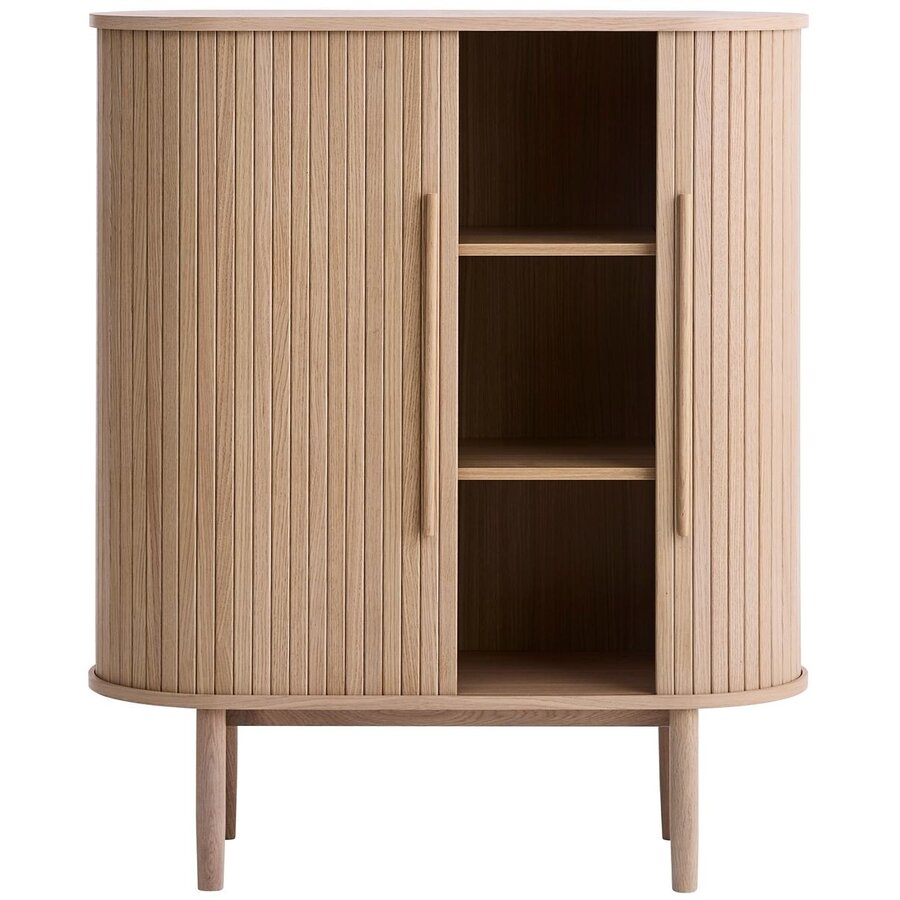 Meta Blank Eiken Opbergkast H118 cm Meta Blank Eiken Opbergkast H118 cm