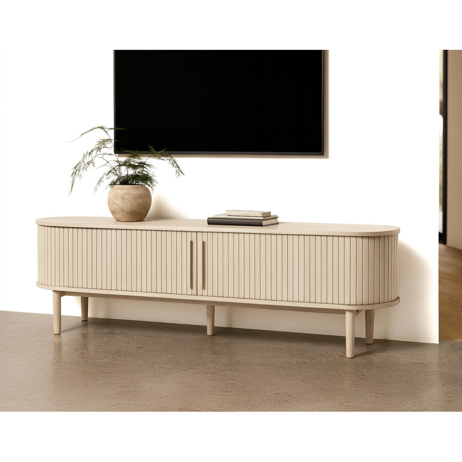 Meta Blank Eiken TV Meubel W180 cm Meta Blank Eiken TV Meubel W180 cm