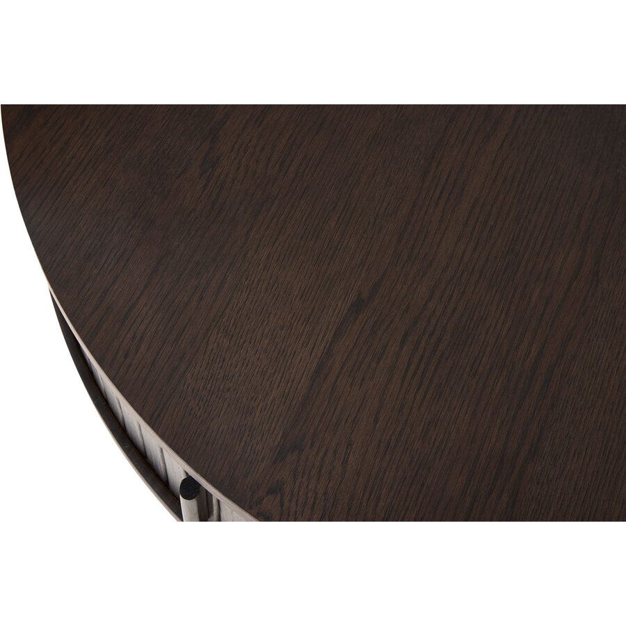 Meta Espresso Eiken Salontafel Rond Ø85 cm