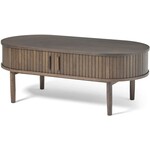 Hygge Interiors Meta Espresso Eiken Salontafel Ovaal 120 cm