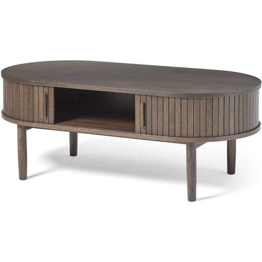 Meta Espresso Eiken Salontafel Ovaal 120 cm