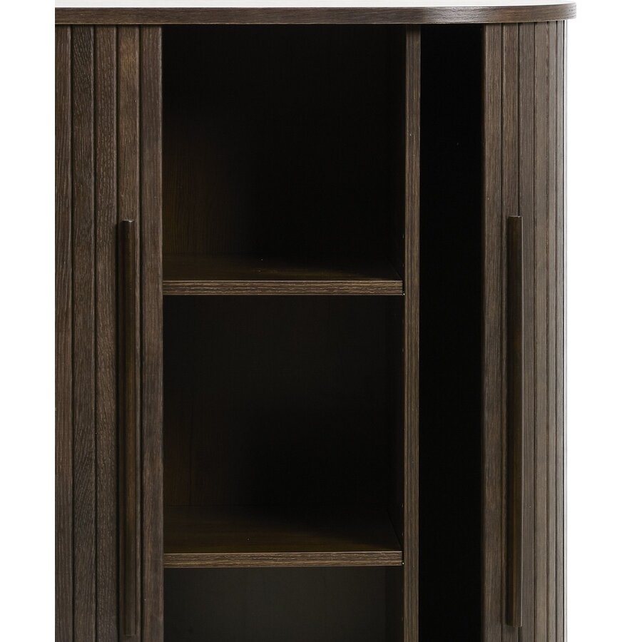Meta Espresso Eiken Opbergkast H118 cm Meta Espresso Eiken Opbergkast H118 cm