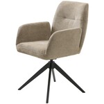 Hygge Interiors Roxana Taupe Draaistoel Hygge Interiors Roxana Taupe Draaistoel