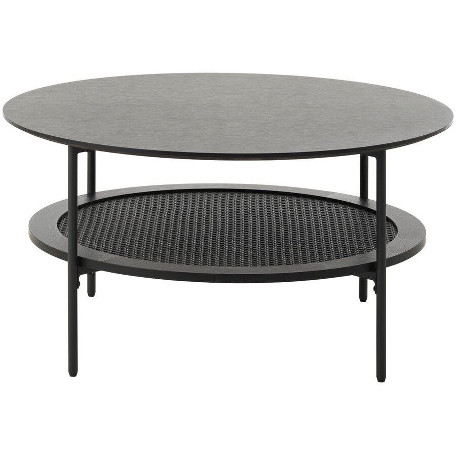 Pensacola Ronde Salontafel Zwart Pensacola Ronde Salontafel Zwart