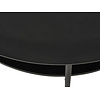Pensacola Ronde Salontafel Zwart Pensacola Ronde Salontafel Zwart