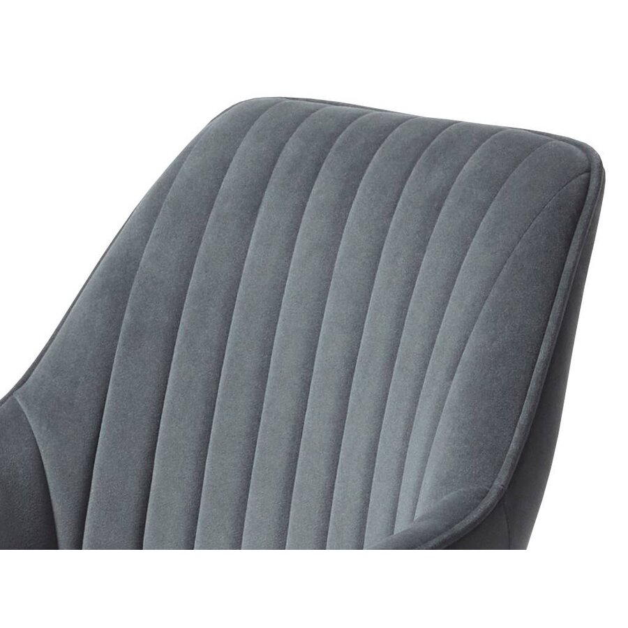 Nolan Armstoel Donkergrijs Velvet Stripes Nolan Armstoel Donkergrijs Velvet Stripes