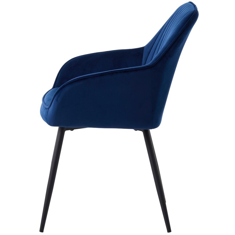Nolan Armstoel Blauw Velvet Stripes Nolan Armstoel Blauw Velvet Stripes