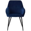 Nolan Armstoel Blauw Velvet Stripes Nolan Armstoel Blauw Velvet Stripes