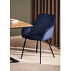 Nolan Armstoel Blauw Velvet Stripes Nolan Armstoel Blauw Velvet Stripes