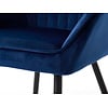 Nolan Armstoel Blauw Velvet Stripes Nolan Armstoel Blauw Velvet Stripes