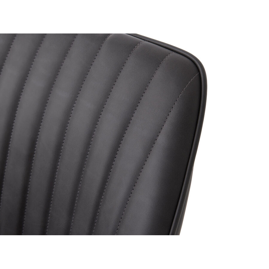 Nolan Armstoel Donkergrijs Kunstleer Stripes Nolan Armstoel Donkergrijs Kunstleer Stripes