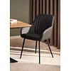 Nolan Armstoel Donkergrijs Kunstleer Stripes Nolan Armstoel Donkergrijs Kunstleer Stripes