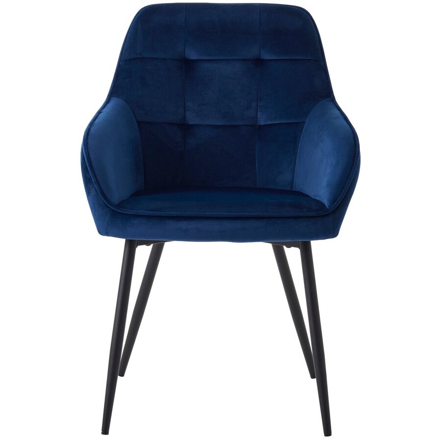 Nolan Armstoel Blauw Velvet Squares Nolan Armstoel Blauw Velvet Squares