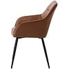 Nolan Armstoel Cognac Kunstleer Squares