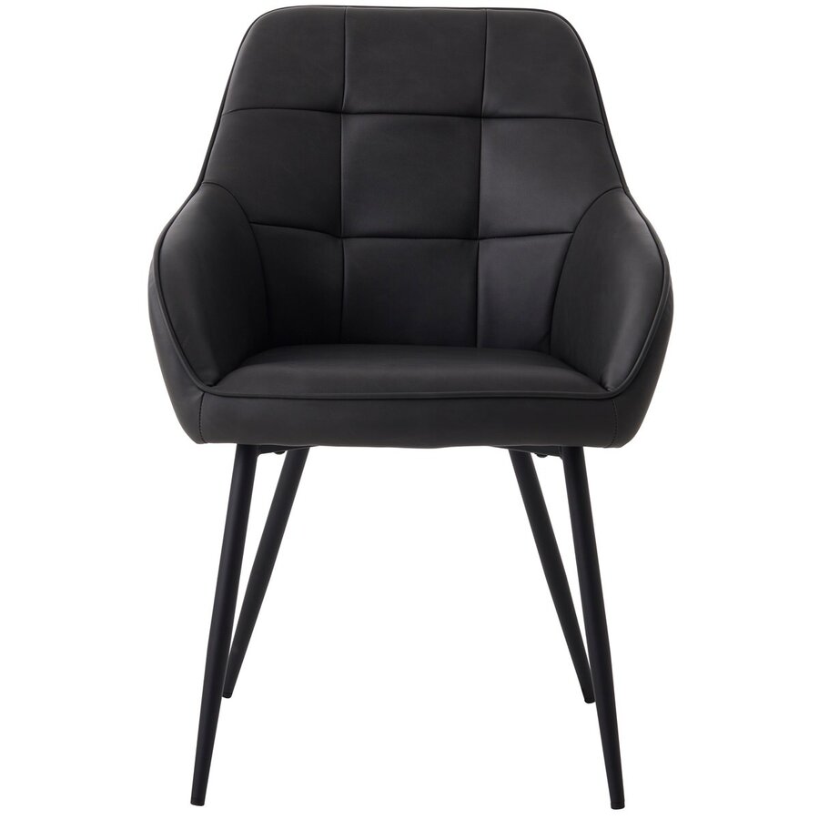 Nolan Armstoel Donkergrijs Kunstleer Squares Nolan Armstoel Donkergrijs Kunstleer Squares