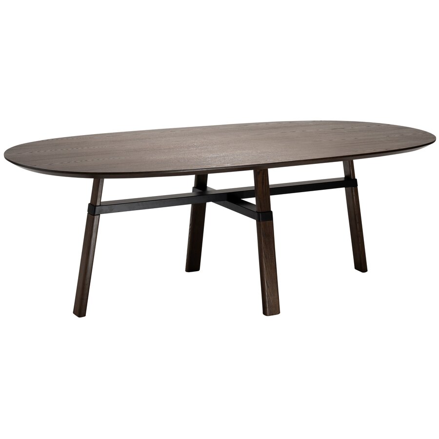 Cross Mocha Essenhout Eettafel Ovaal Cross Mocha Essenhout Eettafel Ovaal