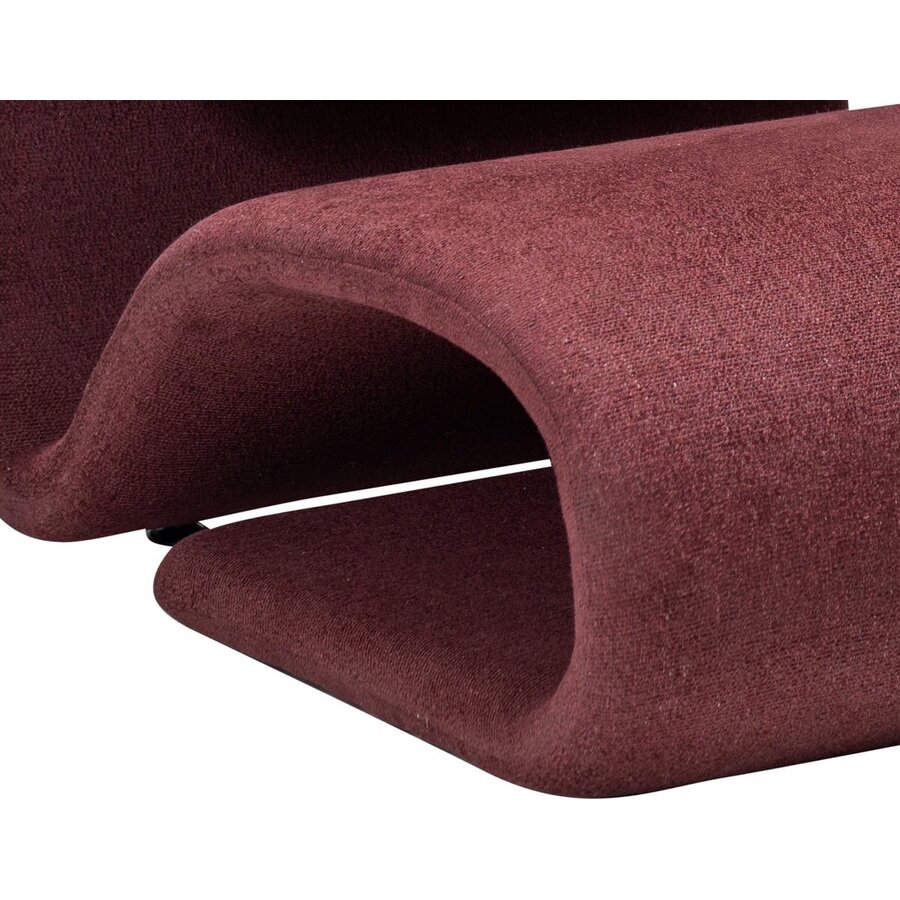 Dubna Loungestoel Merlot Bouclé