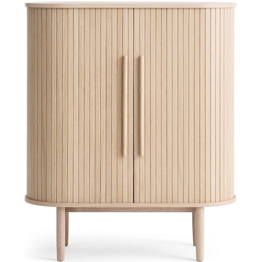 Meta Blank Eiken Opbergkast H118 cm Hygge Interiors Meta Blank Eiken Opbergkast H118 cm