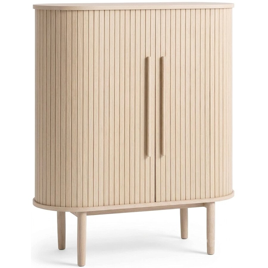 Meta Blank Eiken Opbergkast H118 cm Hygge Interiors Meta Blank Eiken Opbergkast H118 cm