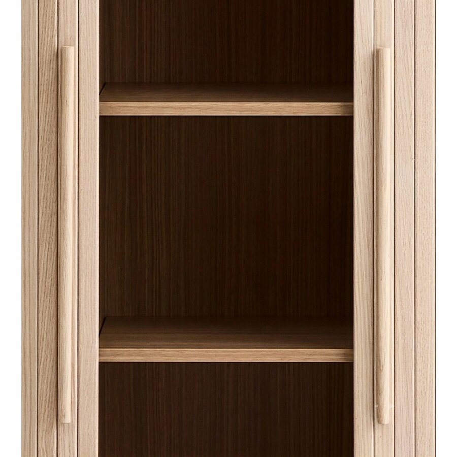 Meta Blank Eiken Opbergkast H118 cm Hygge Interiors Meta Blank Eiken Opbergkast H118 cm