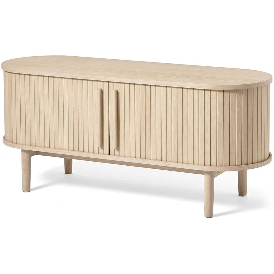 Meta Blank Eiken TV Meubel W140 cm Hygge Interiors Meta Blank Eiken TV Meubel W140 cm