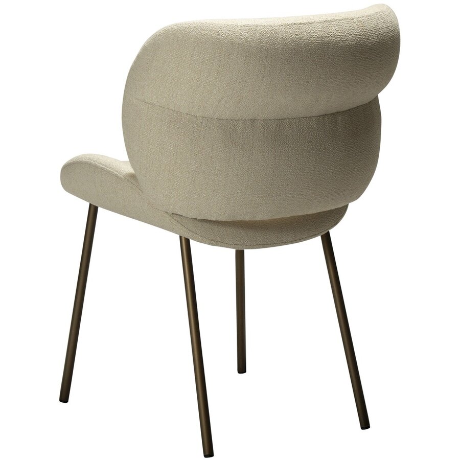 Terra Eetkamerstoel Beige Bouclé Terra Eetkamerstoel Beige Bouclé