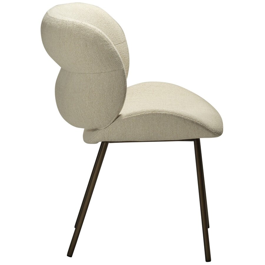 Terra Eetkamerstoel Beige Bouclé Terra Eetkamerstoel Beige Bouclé