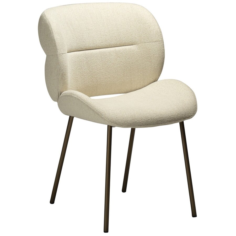Terra Eetkamerstoel Beige Bouclé Terra Eetkamerstoel Beige Bouclé