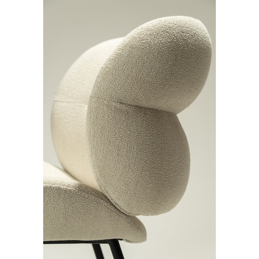 Terra Eetkamerstoel Beige Bouclé Terra Eetkamerstoel Beige Bouclé