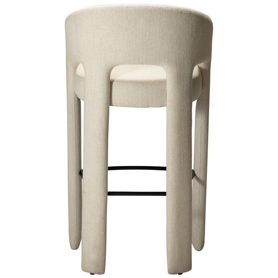 Splendor Beige Bouclé Barstoel Splendor Beige Bouclé Barstoel