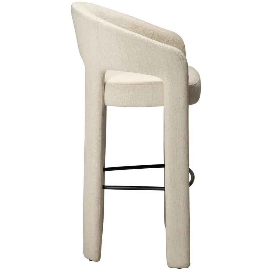 Splendor Beige Bouclé Barstoel Splendor Beige Bouclé Barstoel