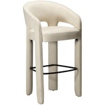 Dan Form Splendor Beige Bouclé Barstoel Dan Form Splendor Beige Bouclé Barstoel