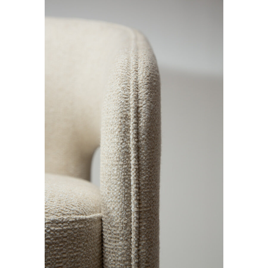 Splendor Beige Bouclé Barstoel Splendor Beige Bouclé Barstoel