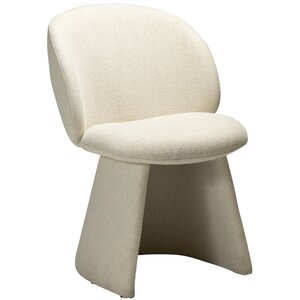 Dan Form Sense Beige Bouclé Eetkamerstoel