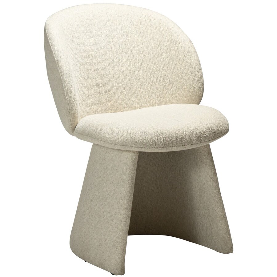Sense Beige Bouclé Eetkamerstoel Sense Beige Bouclé Eetkamerstoel