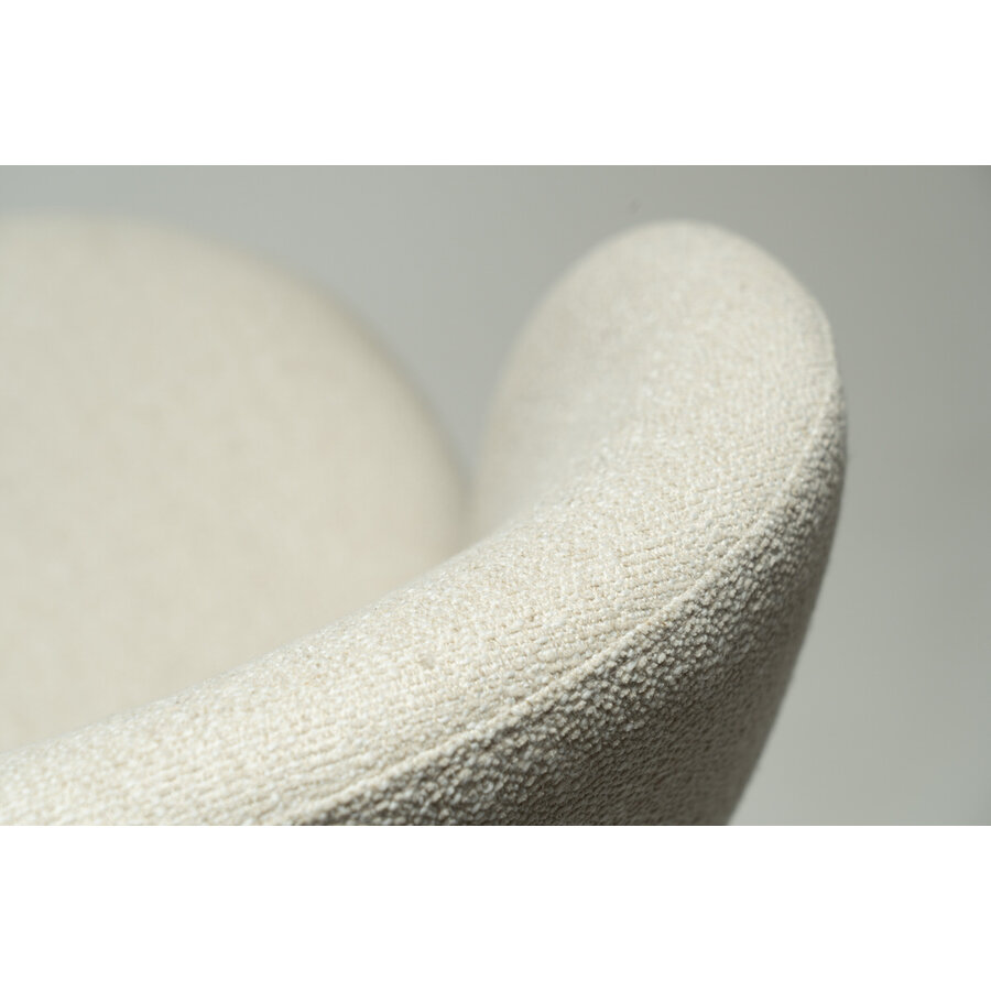 Sense Beige Bouclé Eetkamerstoel Sense Beige Bouclé Eetkamerstoel