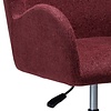 Glam Merlot Bouclé Bureaustoel Glam Merlot Bouclé Bureaustoel