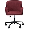 Glam Merlot Bouclé Bureaustoel Glam Merlot Bouclé Bureaustoel